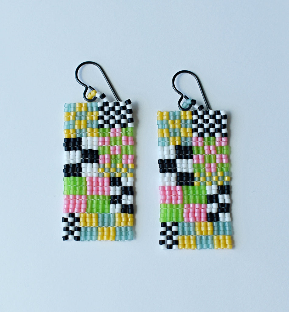 mini Memphis earrings -pastel