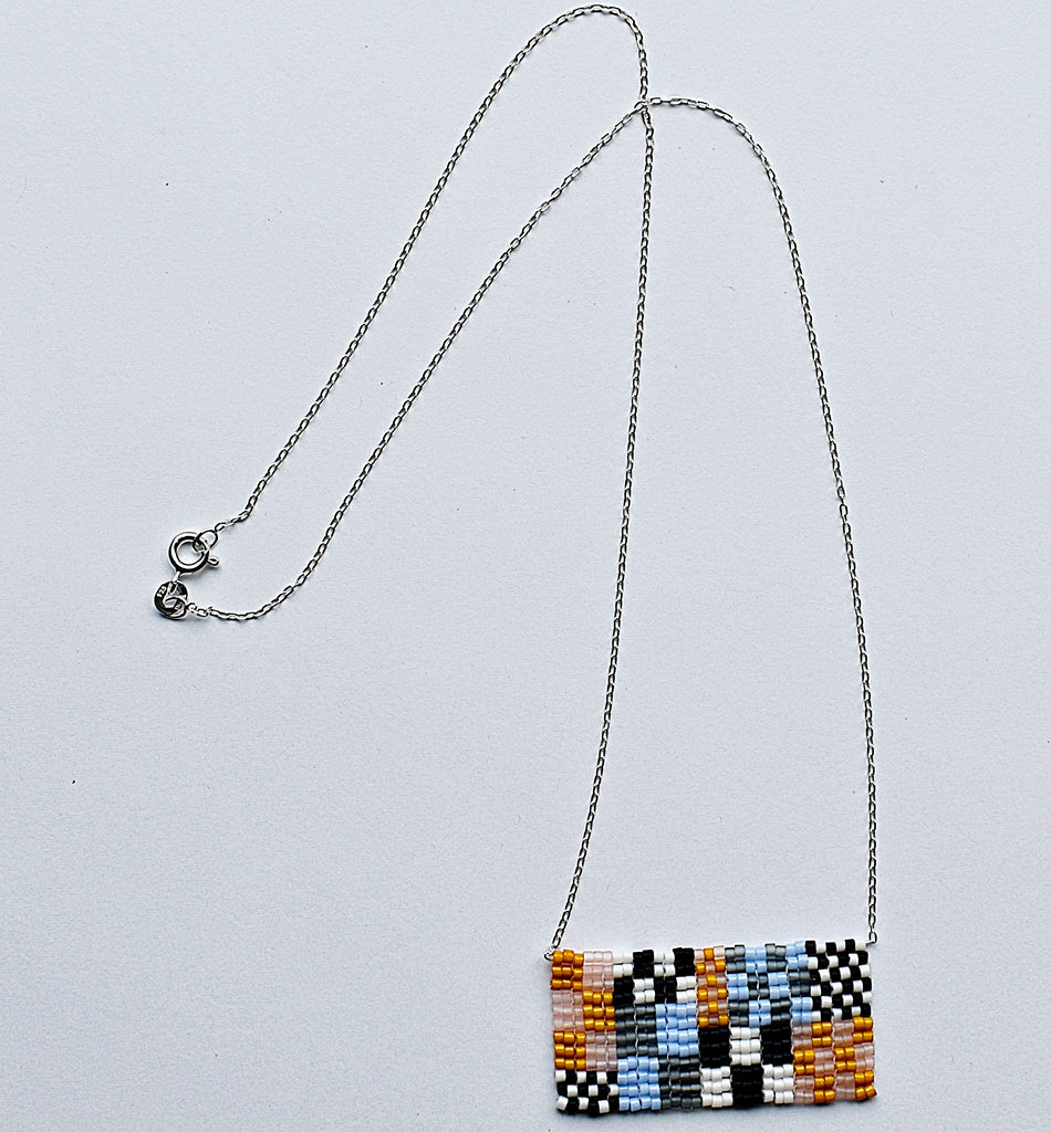 mini memphis necklace - neutrals