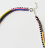 narrow stripes necklace - brights*