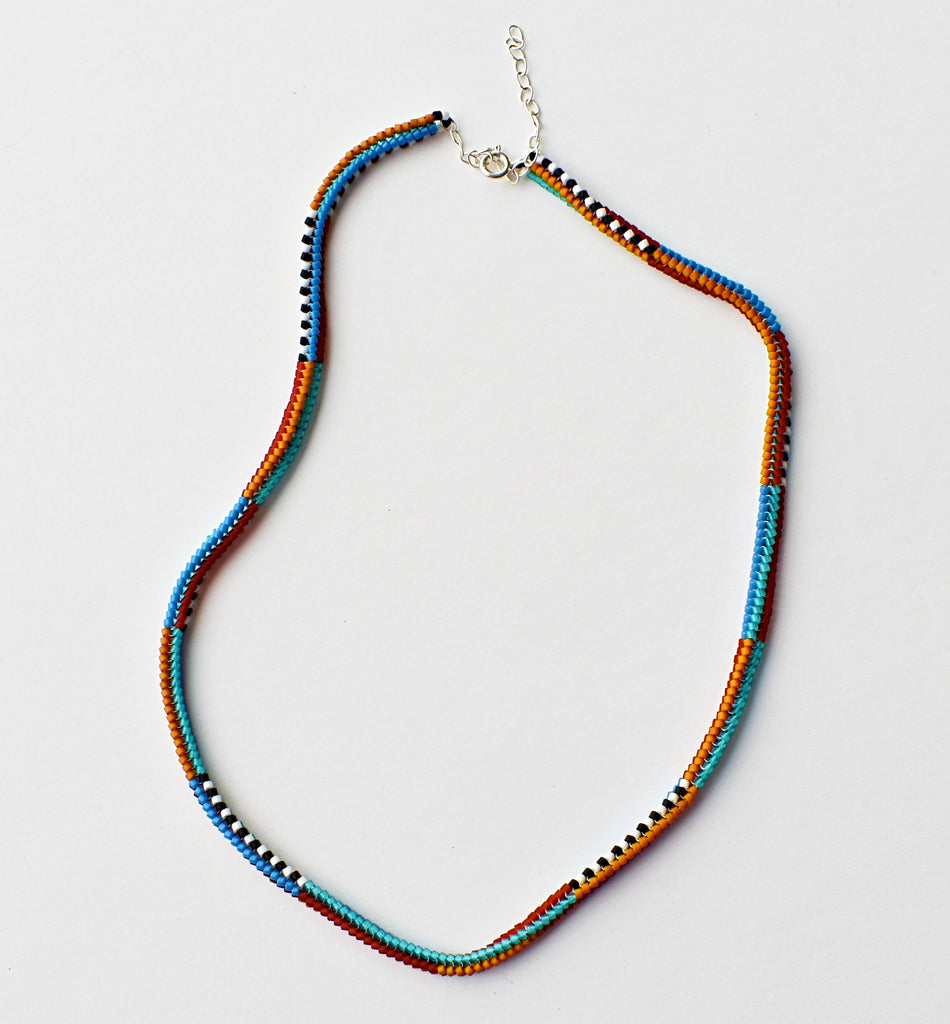 narrow stripes necklace - fall*