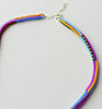 narrow stripes necklace - poolside*