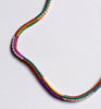 narrow stripes necklace - sangria*