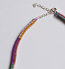narrow stripes necklace - sangria*