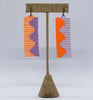 riverbend earrings - orange, purple