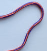 rope strand stripe necklace - berry