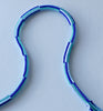 rope strand stripe necklace - blues