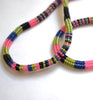 Stripe long rope - navy, olive, black, pink