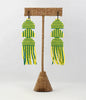semi stripes earrings - yellow, green