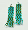 wiggles fringe earrings - aqua *