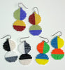 Double Fractions Circle Earrings - all colors