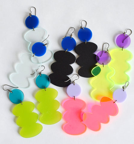 Copy of Acrylic Blob Earrings - all colors