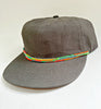 charcoal hat - stripes