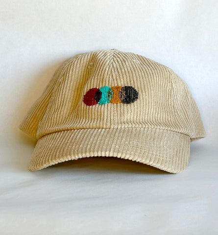 eggshell cord dad hat - earthy color connect