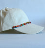 eggshell cord dad hat - earthy squares