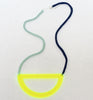 half rope necklace - neon yellow