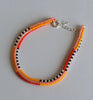 narrow stripes rope bracelet - citrus