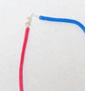 narrow duo necklace - pink blue