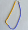 narrow duo necklace - purple butter