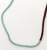 narrow duo necklace - seafoam and red picasso