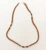 narrow patterns necklace - seafoam and siena