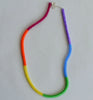 narrow colorblock necklace - rainbow