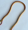 narrow rope strand blocks necklace - autumn
