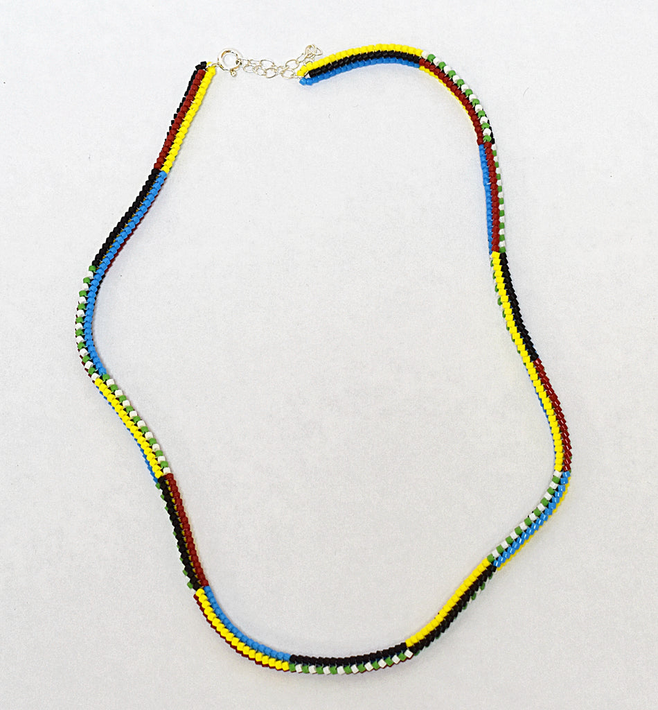 narrow stripes necklace - primary