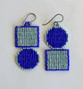 outline sausalito earrings - aqua blue