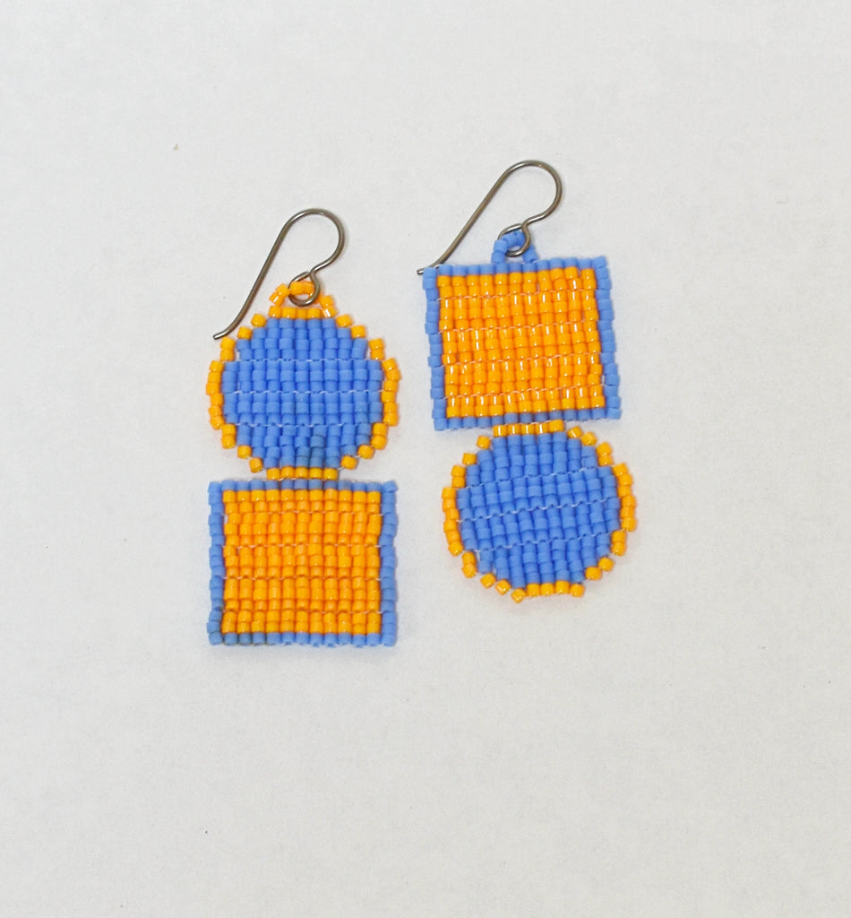 outline sausalito earrings - blue mango