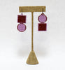 outline sausalito earrings - lilac maroon