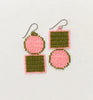 outline sausalito earrings - pink olive