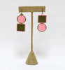outline sausalito earrings - pink olive