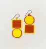 outline sausalito earrings - yellow brown