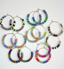 patchwork pattern hoops (all colors)