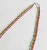 stripes ribbon strand necklace - all colors