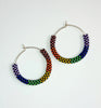 rainbow check hoops (all colors)