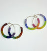rainbow check hoops (all colors)