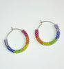rainbow check hoops (all colors)