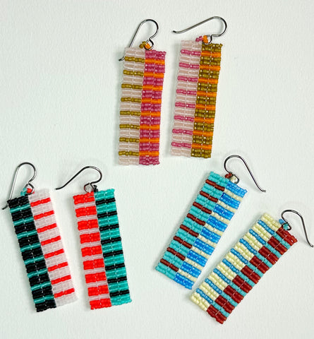 Reflect stripe Earrings - all colors