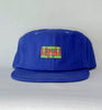 royal blue flat brim hat - weave patch