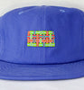 royal blue flat brim hat - weave patch