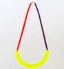 semi rope necklace - neon yellow