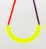 semi rope necklace - neon yellow