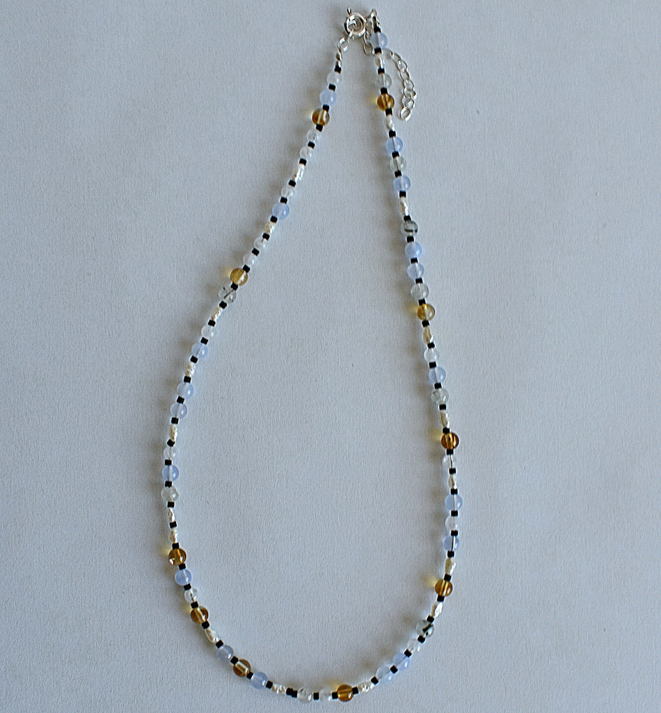 925 Sterling Silver Gemstone Necklace - KesarDeep Impex at Rs 1599/piece,  Jaipur | ID: 26328096673