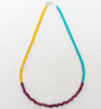 stone beads necklace - ruby