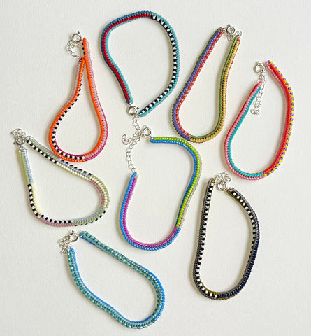 narrow stripes pattern bracelets