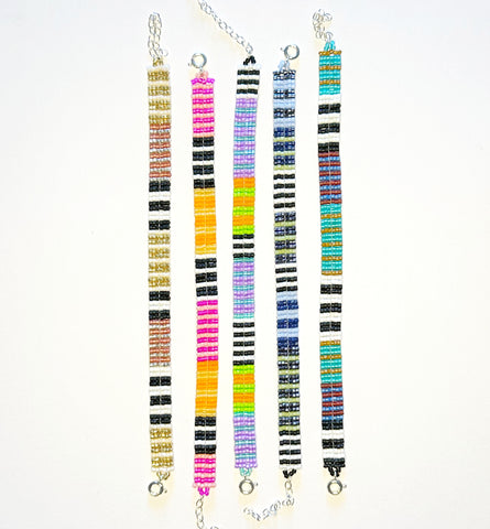 variegated stripe flat bracelet (all colors)