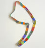 wide ribbon necklaces - checkers