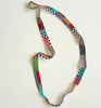 wide ribbon necklaces - checkers