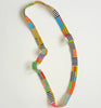 wide ribbon necklaces - colorblocks and stripes